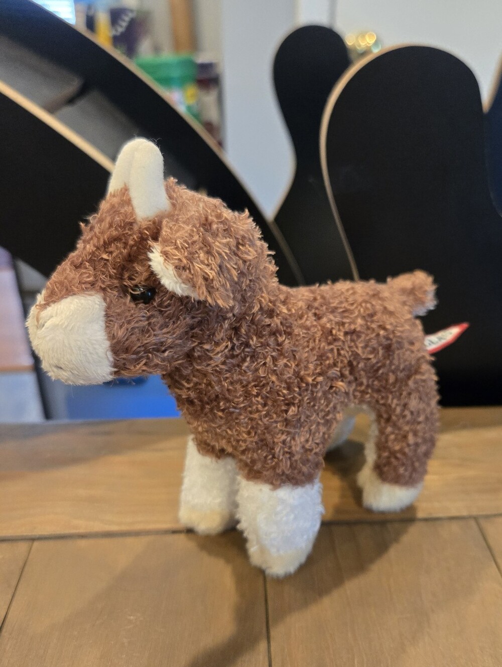 Douglas Brown and Cream Plush Buffy The Baby Goat Stuffed Animal